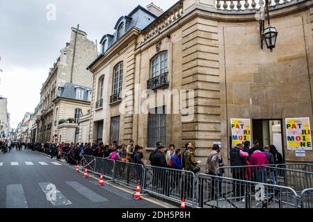 Illustrazione di fronte all'Hotel de Matignon come parte delle Giornate europee del Patrimonio a Parigi, Francia il 16 settembre 2017. Foto di David Boyer/ABACAPRESS.COM Foto Stock