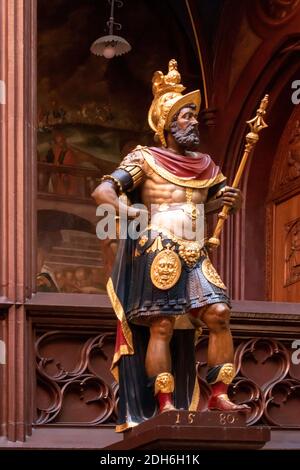 L'uomo con il casco dorato lucius munatius plancus, Municipio di Basilea Foto Stock