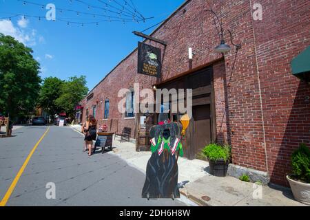 Lo storico Salem Witch Village si trova in Liberty Street, nella storica città di Salem, Massachusetts, Massachusetts, Stati Uniti. Foto Stock
