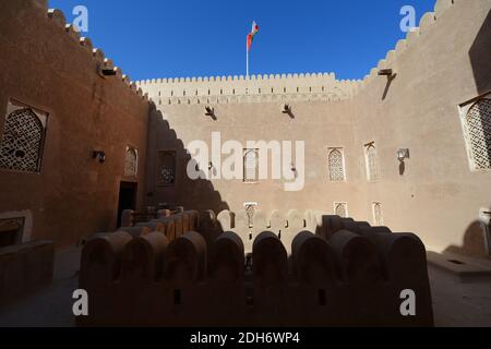 Castello di al-Hazm a Rustaq, Oman. Foto Stock