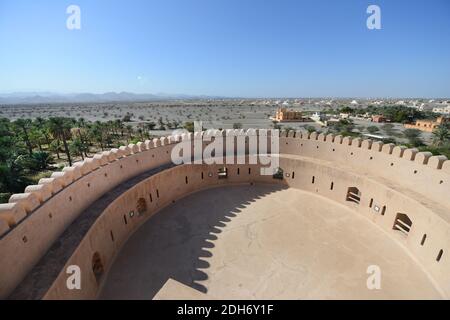 Castello di al-Hazm a Rustaq, Oman. Foto Stock