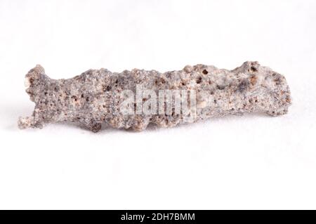 Minerali fulgurite formata dai fulmini materiali fusi Foto Stock