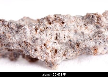 Minerali fulgurite formata dai fulmini materiali fusi Foto Stock