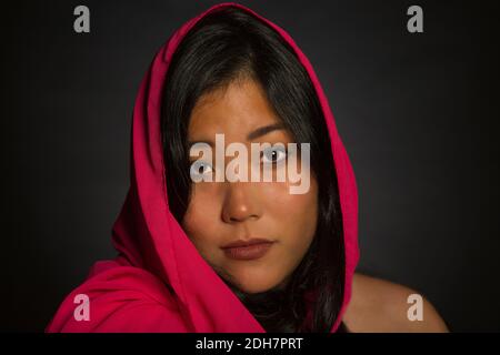 Una bella signora di origine giapponese Foto Stock