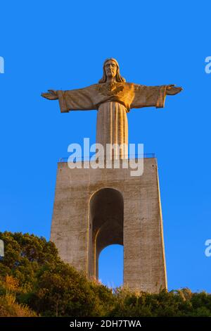 Il Cristo Rei monumento di Gesù Cristo - Lisbona Portogallo Foto Stock