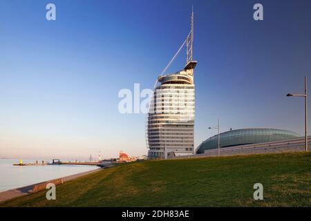 Atlantic Hotel Sail City e Klimahaus, Germania, Brema, Bremerhaven Foto Stock