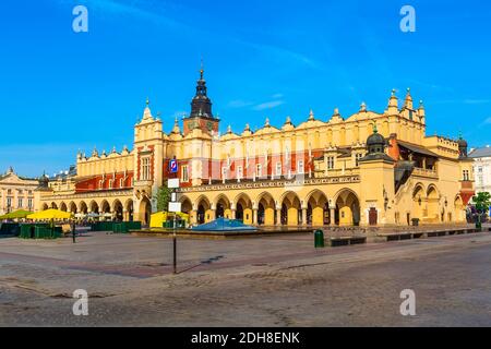 Cracovia, piazza principale del mercato polacco, Sala dei tessuti Foto Stock