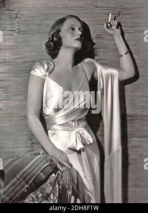 TALLULAH BANKHEAD (1902-1968) scena americana e attrice cinematografica circa 1930 Foto Stock