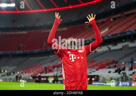 Alphonso DAVIES, FCB 19 nella partita FC BAYERN MUENCHEN - LOKOMOTIVA MOSKAU 2-0 del calcio UEFA Champions League tappa di gruppo nella stagione 2020/2021 a Monaco, 9 dicembre 2020. © Peter Schatz / Alamy Live News Foto Stock