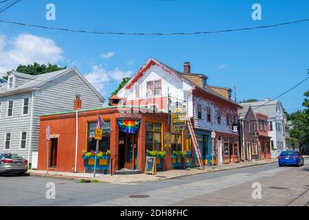 La storica Mercy Tavern si trova al 148 di Derby Street, nella storica città di Salem, Massachusetts, Massachusetts, Stati Uniti. Foto Stock