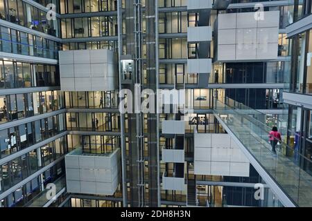 All'interno della sede del Gruppo Deutsche Börse a Eschborn , Assia , Germania Foto Stock