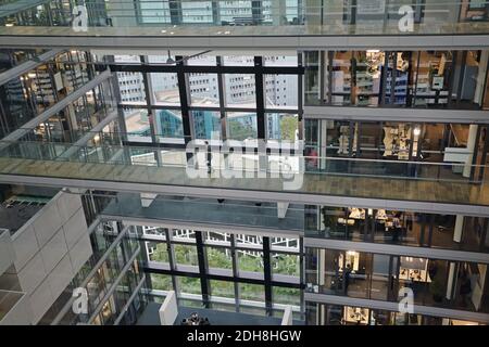 All'interno della sede del Gruppo Deutsche Börse a Eschborn , Assia , Germania Foto Stock