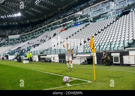 Torino, Italia. 09 dicembre 2020. Valentina Cernoia di Juventus durante la partita della UEFA Women's Champions League tra Juventus e Lione allo stadio Allianz il 9 dicembre 2020 a Torino. (Foto di Alberto Gandolfo/Pacific Press/Sipa USA) Credit: Sipa USA/Alamy Live News Foto Stock