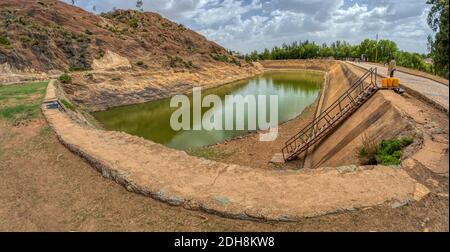 Regina della piscina di Sheba, Aksum Etiopia Foto Stock