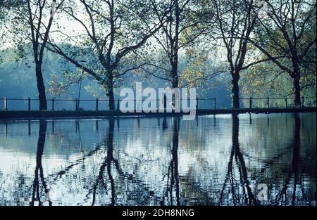 Hampstead NO2 Pond. Hampstead Heath, Hampstead, Londra. REGNO UNITO Foto Stock