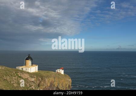 St Abbs Head faro Berwickshire confina con la Scozia Foto Stock