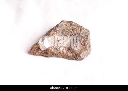 Cobaltite o minerale cobalto campione usato nella produzione Foto Stock