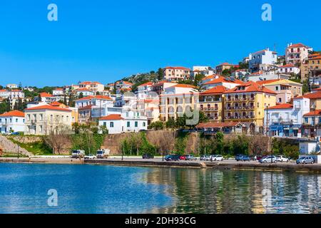 Pylos, Grecia vista panoramica della città Foto Stock