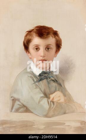 Philippe-Grégoire Delaroche, il Figlio più giovane dell’artista, ritratto di Paul Delaroche, 1851 Foto Stock