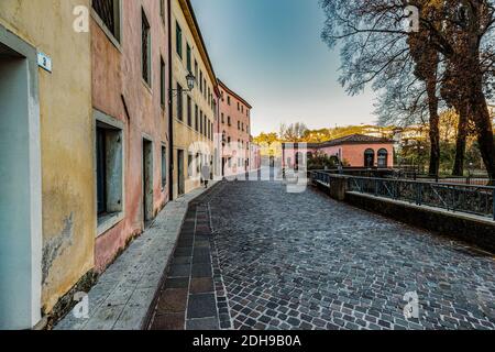 Itaky Veneto - Pieve di Soligo - Borgo Stolfi Foto Stock