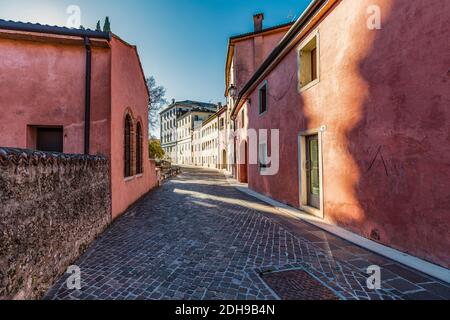 Italia Veneto - Pieve di Soligo - Borgo Stolfi Foto Stock