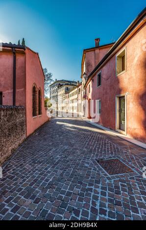 Italia Veneto - Pieve di Soligo - Borgo Stolfi Foto Stock