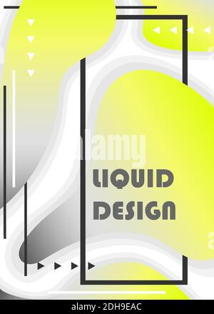 Elementi dinamici alla moda futuristici. Sfondo astratto a colori dell'anno 2021. Modello per la progettazione con posizione per il testo. Illustrazione Vettoriale