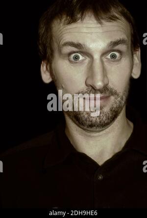 Christopher Eccleston, la nuova serie televisiva Dr. Who, Stagione 1 2005, Londra, Regno Unito. Foto Stock