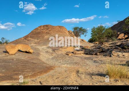 Brandberg paesaggio di montagna, Namibia Foto Stock