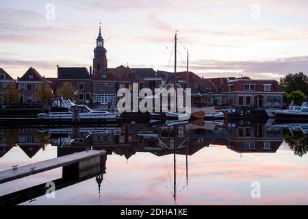 Sonnenaufgang a Blokzijl Niederlande Foto Stock