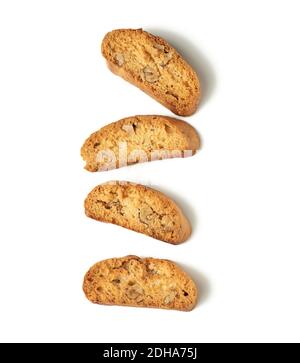 Biscotto alla mandorla, biscotti cantuccini, tradizionale Natale italiano, Capodanno secco Foto Stock