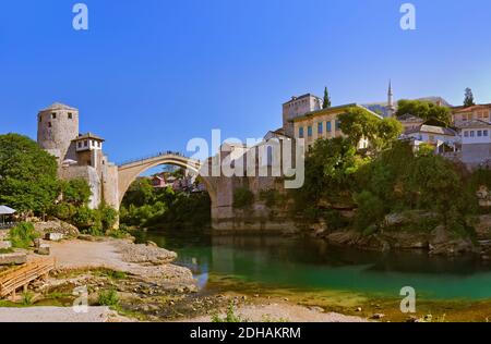 La città di Mostar - Bosnia ed Erzegovina Foto Stock