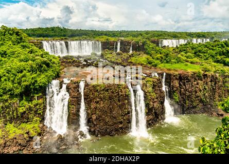 Cascate di Iguazu, la più grande cascata del mondo, Sud America Foto Stock