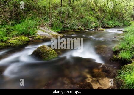 Una bella foto del paesaggio vicino Jaraiz de la vera, Caceres, Extremadura, Spagna. Foto Stock