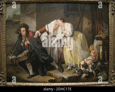 La geste Napolitain, 1757, di Jean-Baptiste Greuze (1725-1805) Foto Stock