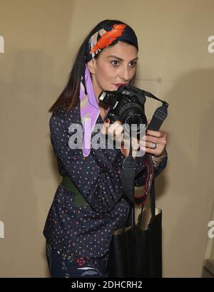 Sylvie Ortega Munos partecipa al Salone della Moda di Agnes B durante la settimana della Moda di Parigi Primavera Estate 2018 a Parigi, Francia, il 03 ottobre 2017. Foto di Jerome Domine/ABACAPRESS.COM Foto Stock