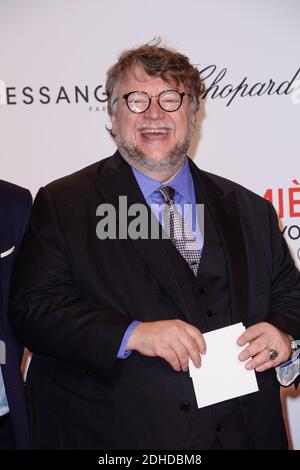 Guillermo del Toro partecipa ad una fotocellula durante la cerimonia di apertura del 9° Festival Lumiere a Lione, in Francia, il 14 ottobre 2017. Foto di Julien Reynaud/APS-Medias/ABACAPRESS.COM Foto Stock