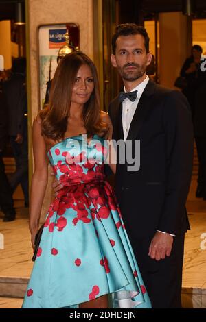 Karine Arsene partecipa al 25° 'Gala de l'Espoir' al Theatre des Champs-Elysees il 17 ottobre 2017 a Parigi, Francia. Foto di Eliot Blondt/ABACAPRESS.COM Foto Stock