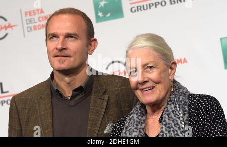 L'attrice inglese Vanessa Redgrave e suo figlio, produttore e regista Carlo Gabriel Nero partecipano a una fotocellula durante il 12° Festival del Cinema di Roma il 2 novembre 2017 a Roma. Foto: Eric Vandeville/ABACAPRESS.COM Foto Stock