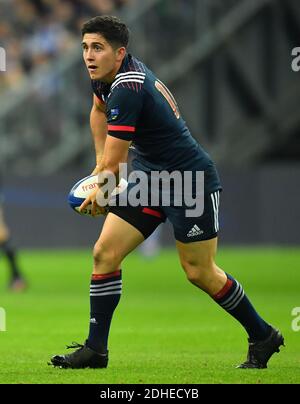 Anthony Belleau in Francia durante una partita internazionale di rugby allo stadio Stade de France di Saint Denis, fuori Parigi, Francia, sabato 11 novembre 2017Foto di ChristianLiewig/ABACAPRESS.COM Foto Stock