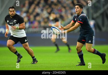 Anthony Belleau in Francia durante una partita internazionale di rugby allo stadio Stade de France di Saint Denis, fuori Parigi, Francia, sabato 11 novembre 2017Foto di ChristianLiewig/ABACAPRESS.COM Foto Stock