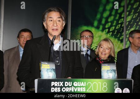 Richard Berry partecipa al 'Prix du Quai des Orfevres' tenutosi presso la sede della polizia parigina il 36, Rue du Bastion a Parigi, Francia, il 14 novembre 2017. Foto di Jerome Domine/ABACAPRESS.COM Foto Stock