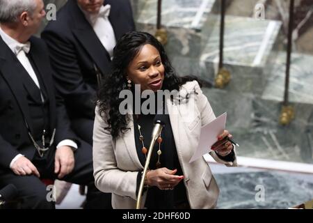 Ministro dello Sport Laura Flessel durante la sessione di interrogazioni al governo nell'Assemblea Nazionale, Parigi, Francia il 29 novembre 2017 Foto di Henri Szwarc/ABACAPRESS.COM Foto Stock