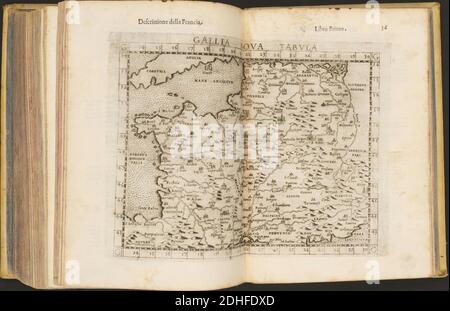 La Geografia di Claudio Tolomeo Alessandrino, Tradotta di Greco nell'Idioma volare Italiano da Girolamo Russcelli (1598) 35. Foto Stock