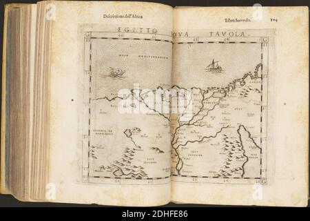 La Geografia di Claudio Tolomeo Alessandrino, Tradotta di Greco nell'Idioma volare Italiano da Girolamo Russcelli (1598) 53. Foto Stock
