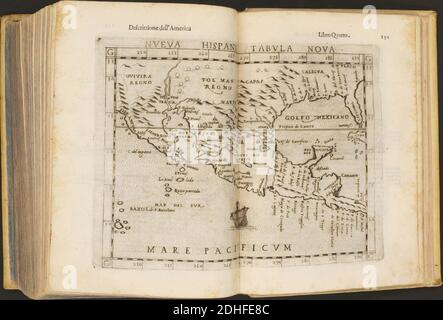 La Geografia di Claudio Tolomeo Alessandrino, Tradotta di Greco nell'Idioma volare Italiano da Girolamo Russcelli (1598) 64. Foto Stock