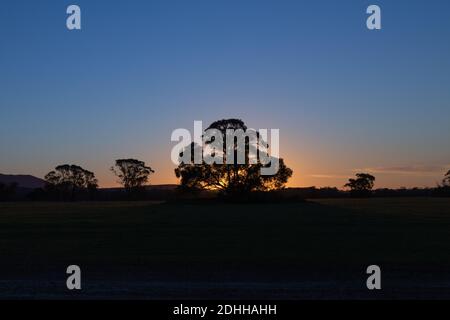 Tramonto nello Stirling Range National Park, Australia Occidentale Foto Stock