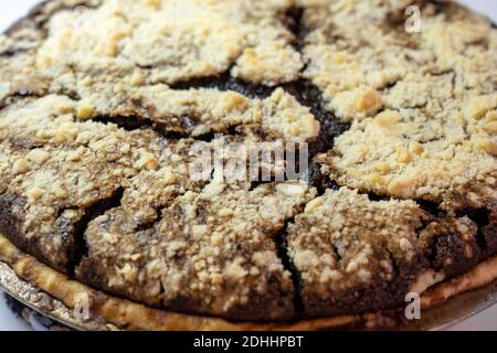 Un'immagine selettiva di una torta di shoofly olandese della Pennsylvania Foto Stock