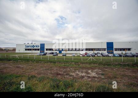 Nuovo stabilimento di assemblaggio di Samsonite a Szekszárd, vicino alla capitale ungherese, Budapest. Foto Stock