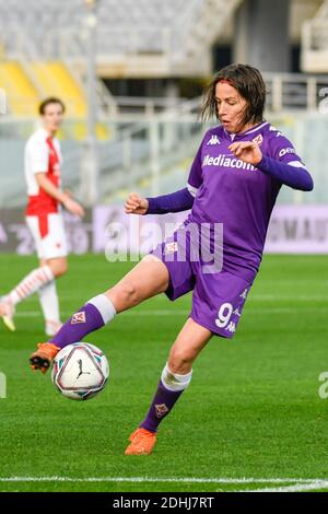 10 dicembre 2020, Firenze, Italia: Firenze, Italia, Stadio Comunale & 34;Artemio Franchi& 34;, 10 dicembre 2020, Daniela Sabatino (Fiorentina) durante la partita di calcio femminile Fiorentina vs Slavia Praga - UEFA Champions League Donne (Credit Image: © Fabio Fagiolini/LPS via ZUMA Wire) Foto Stock